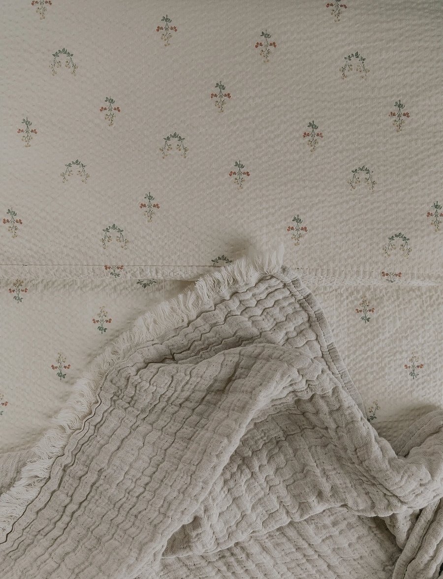 Garbo&Friends - Seersucker Duvet Cover Single, 140x200 cm, La Fraise - dynebetræk - la fraise - 4