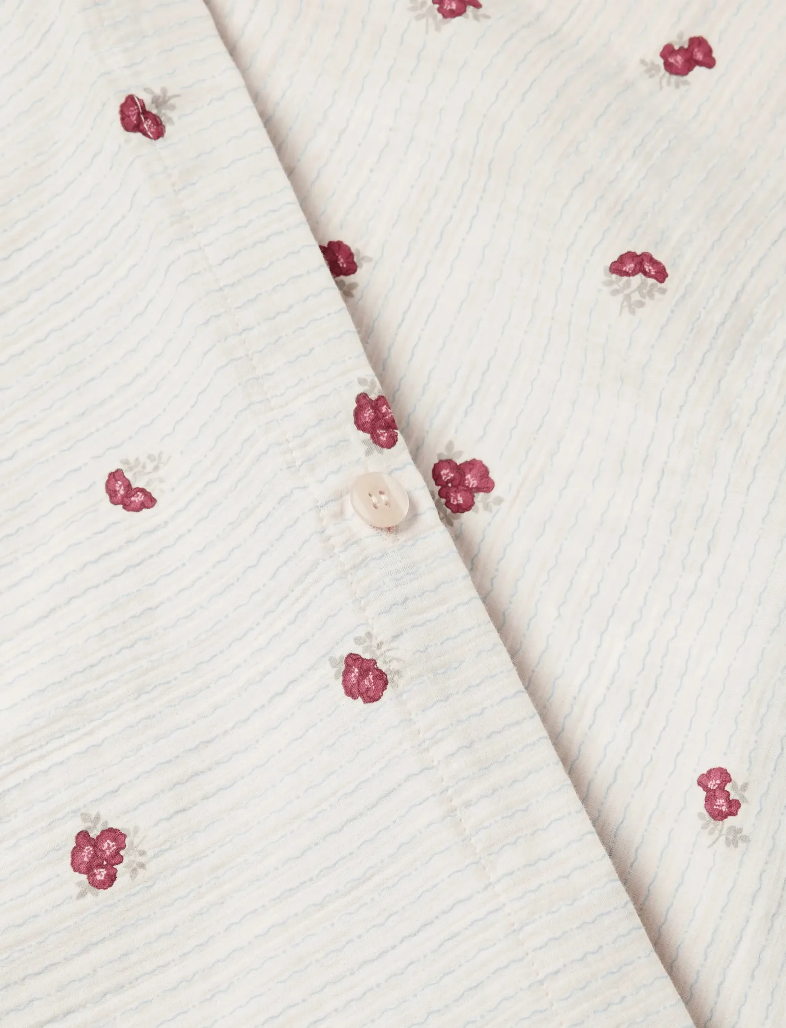 Garbo&Friends - Rosehip Muslin Duvet Cover Double - burghundy - 1