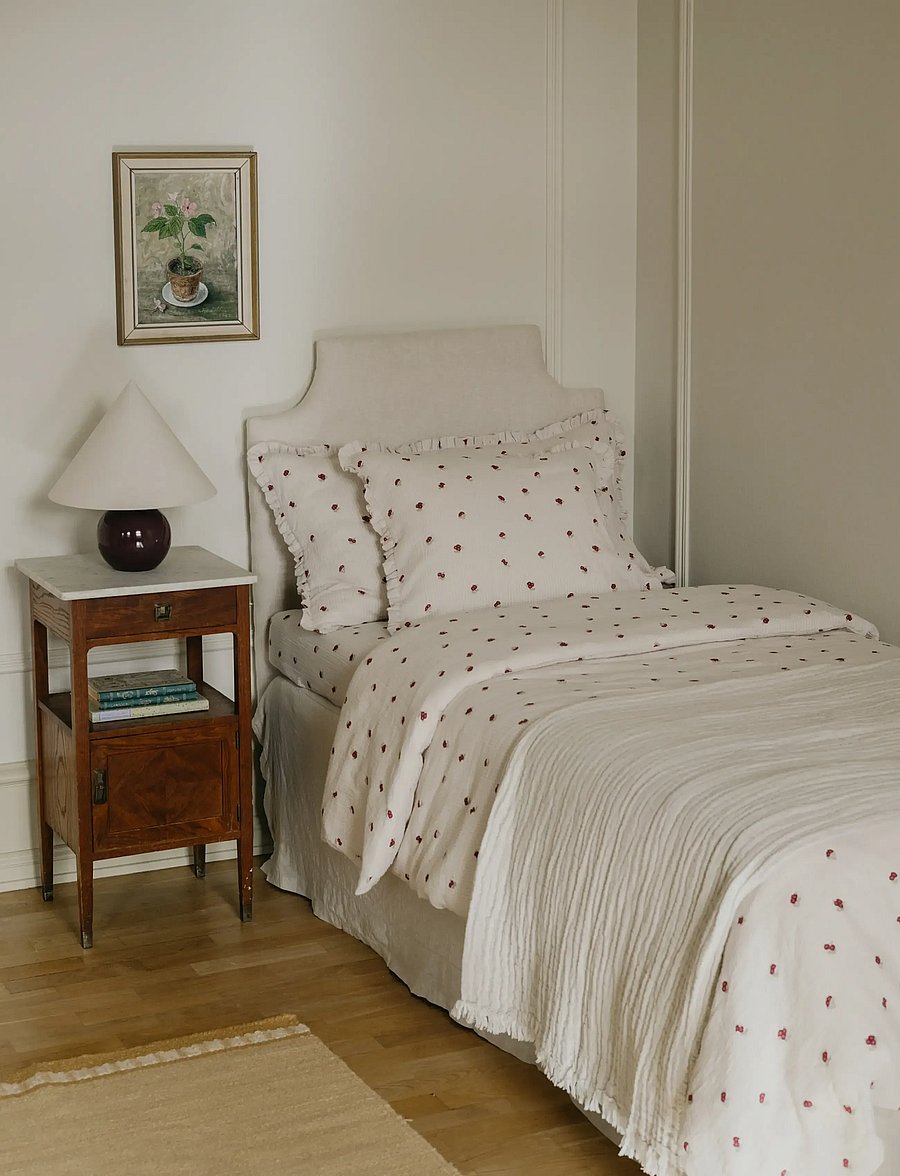 Garbo&Friends - Rosehip Muslin Duvet Cover Single Rosehip - sængurver - rosehip - 0