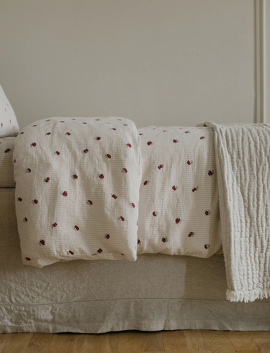 Garbo&Friends - Rosehip Muslin Duvet Cover Single Rosehip - sængurver - rosehip - 3