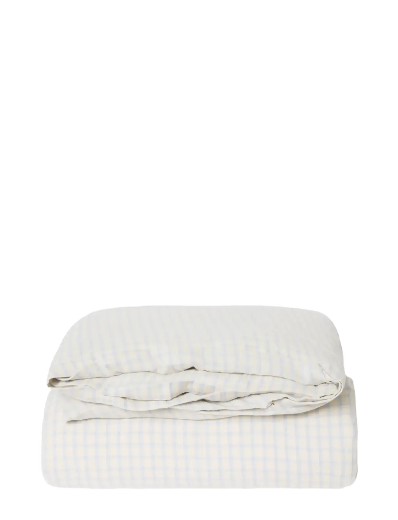 Garbo&Friends - Muslin Duvet Cover Single, 140x200 cm, Gingham Sky blue - bettbezüge - gingham sky blue - 2