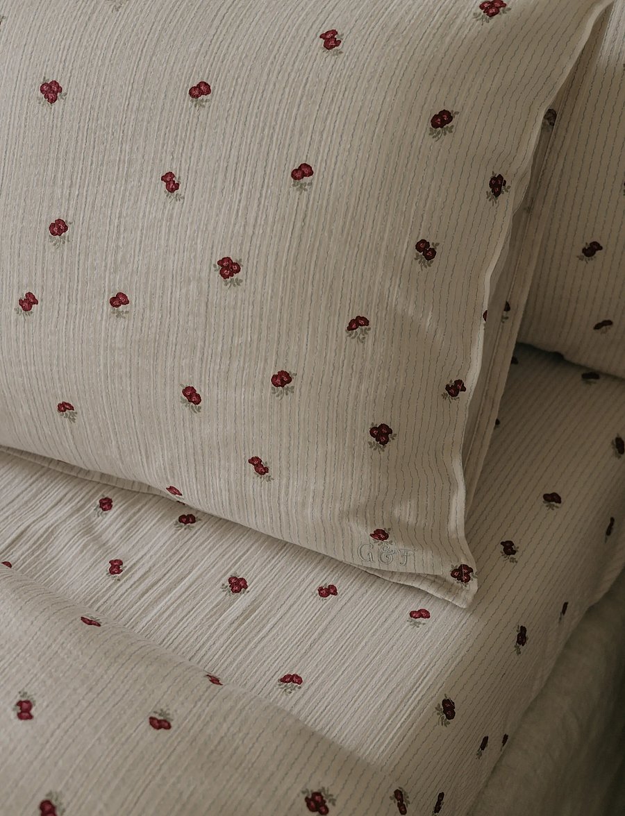Garbo&Friends - Rosehip Muslin Pillowcase Rosehip - rosehip - 3
