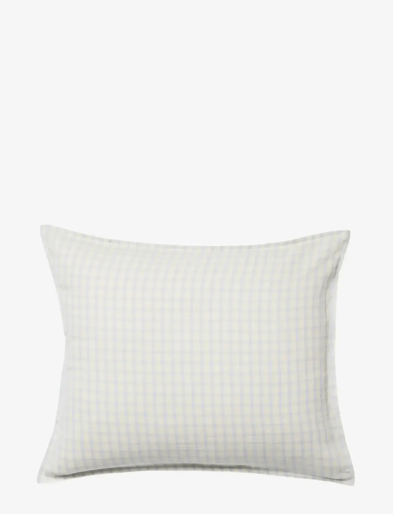 Garbo&Friends - Muslin Pillowcase, 50x60 cm, Gingham Sky blue - pudebetræk - gingham sky blue - 1