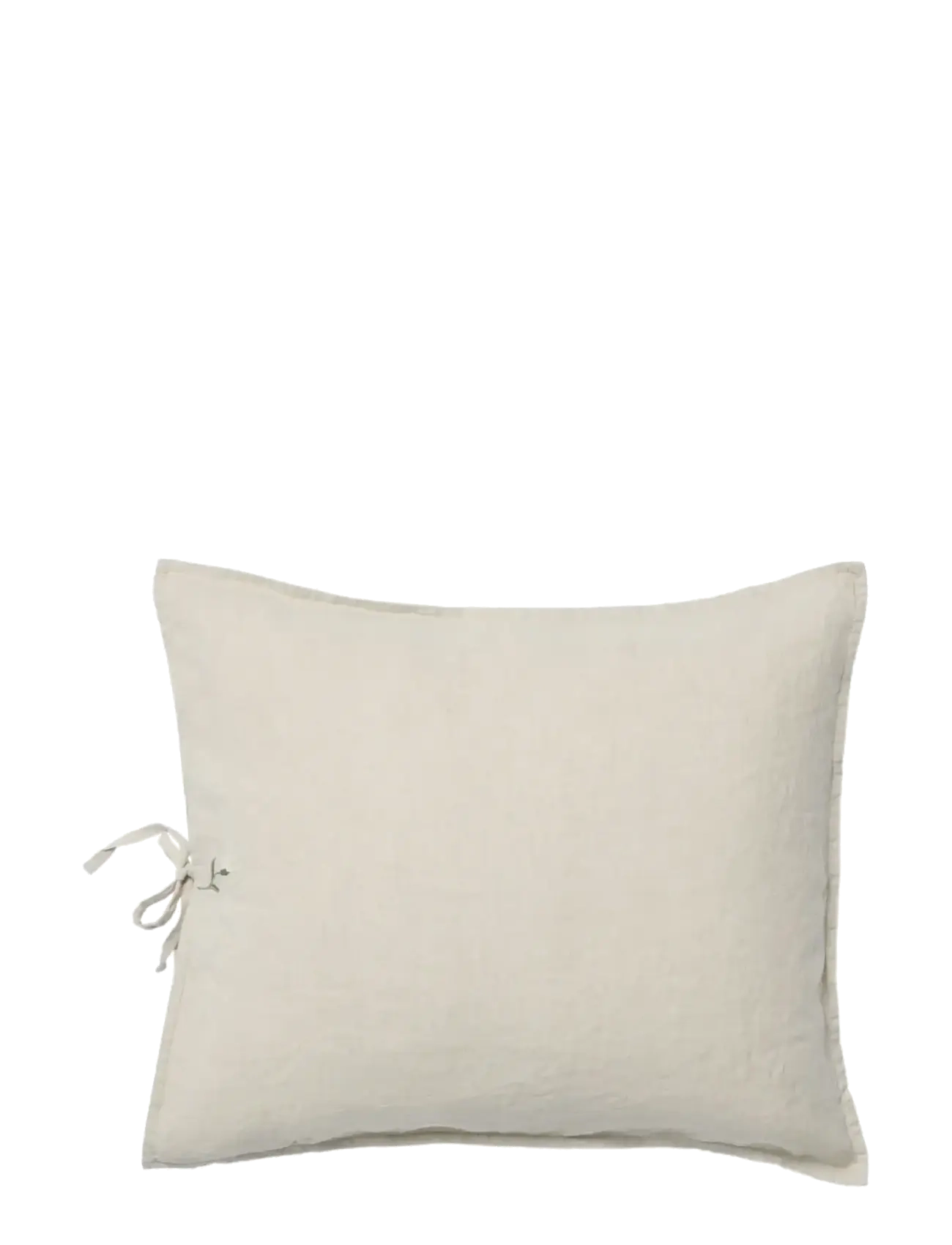 Garbo&Friends Embroidered Linen Pillowcase, 50x70 cm, Linen - Schlafzimmertextilien - LINEN / cream