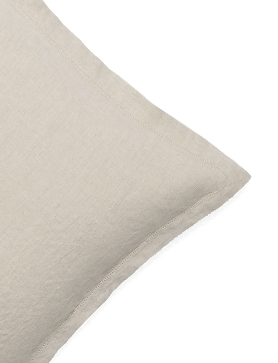 Garbo&Friends - Hemstitched Linen Pillowcase, 50x70 cm, Linen - Örngott - linen - 4