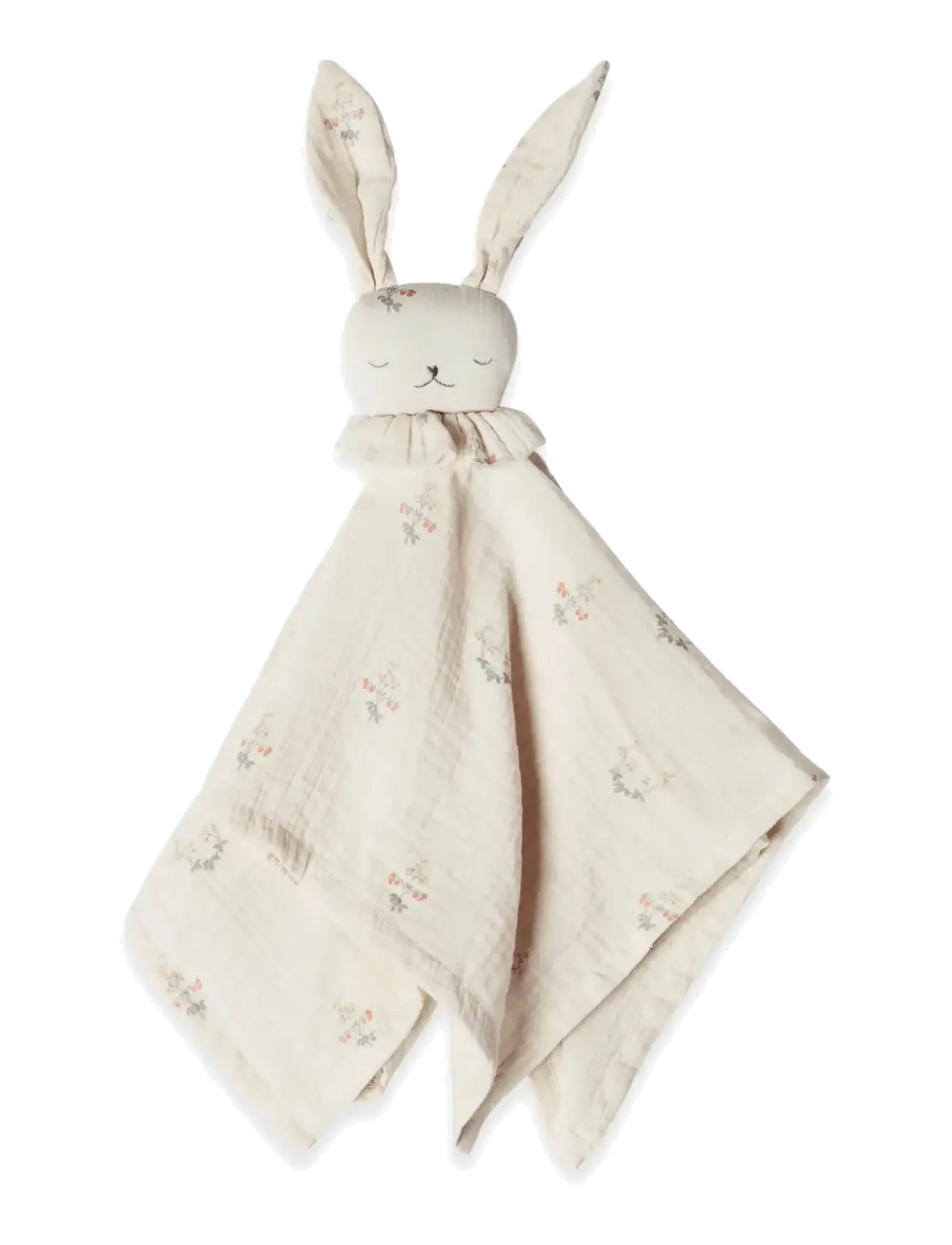 Garbo&Friends La Fraise  Muslin Bunny Cuddle cloth - Beebituba - LA FRAISE / cream