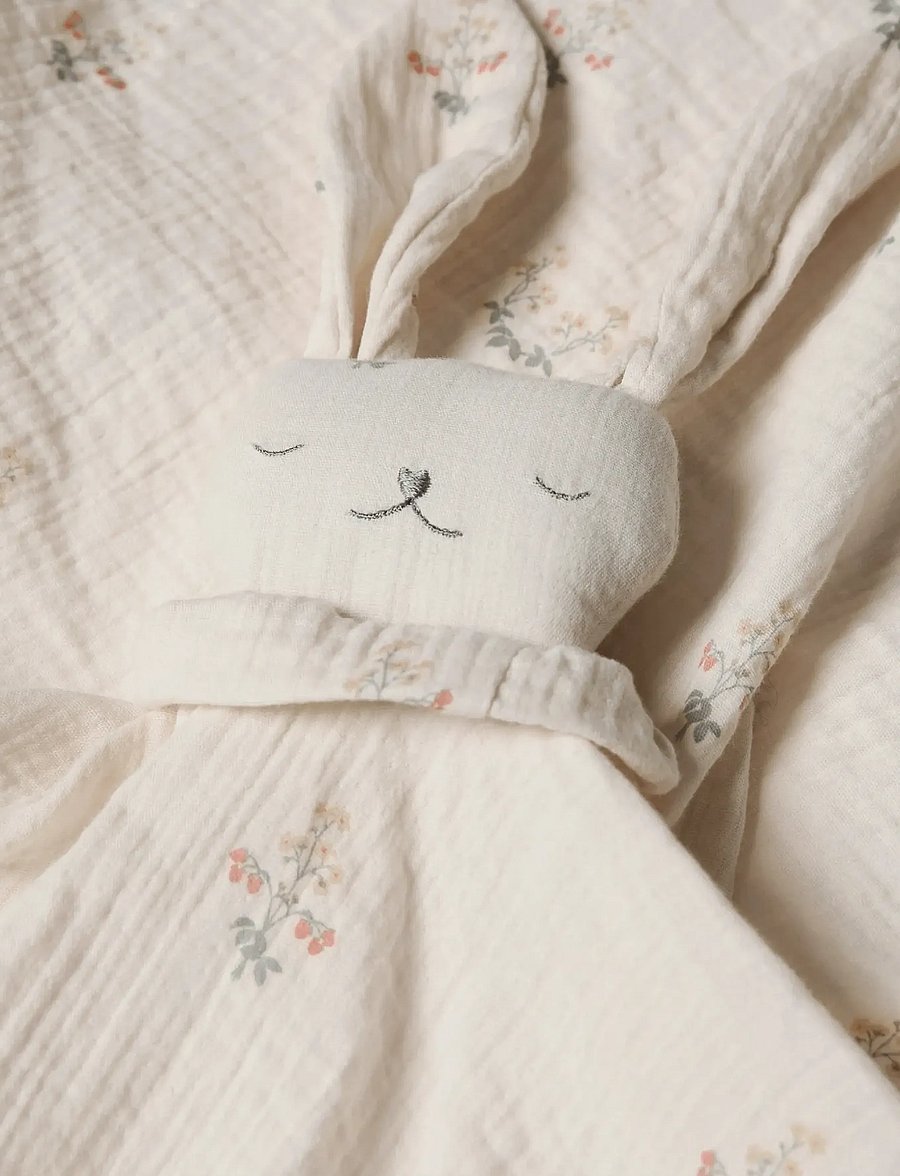 Garbo&Friends - La Fraise Muslin Bunny Cuddle cloth - musselinklude - la fraise - 3