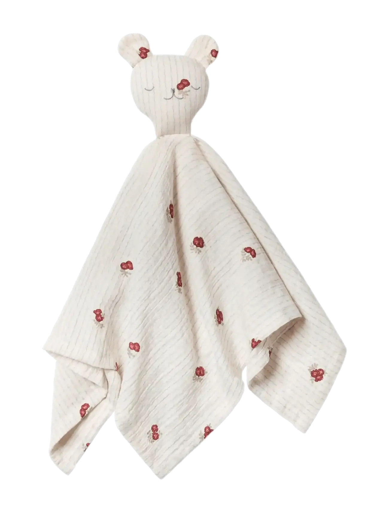 Garbo&Friends Rosehip Muslin Bear Cuddle Cloth Rosehip - Babyprodukte - ROSEHIP / white