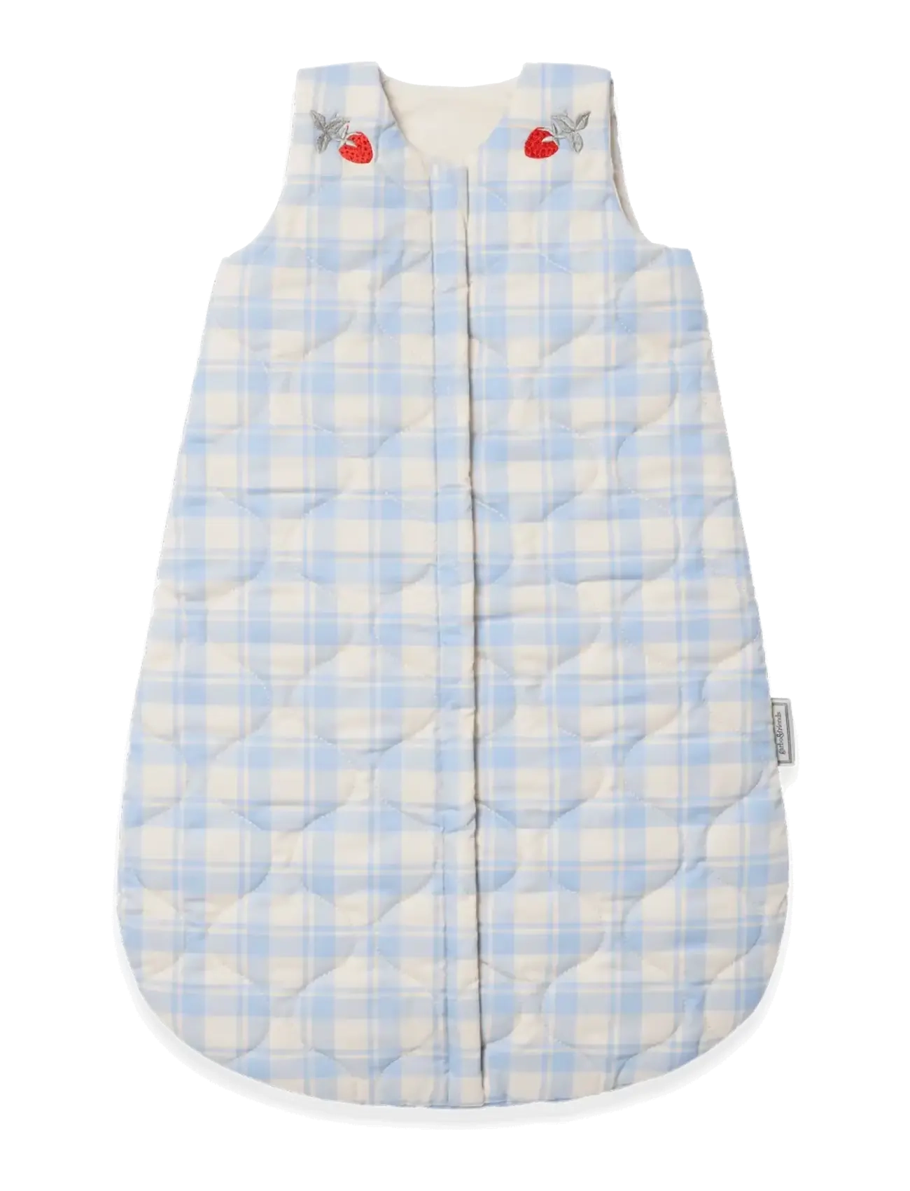 Garbo&Friends Plaid Sky Blue  Quilted Sleeping Bag - Babyprodukte - PLAID SKY BLUE / blue
