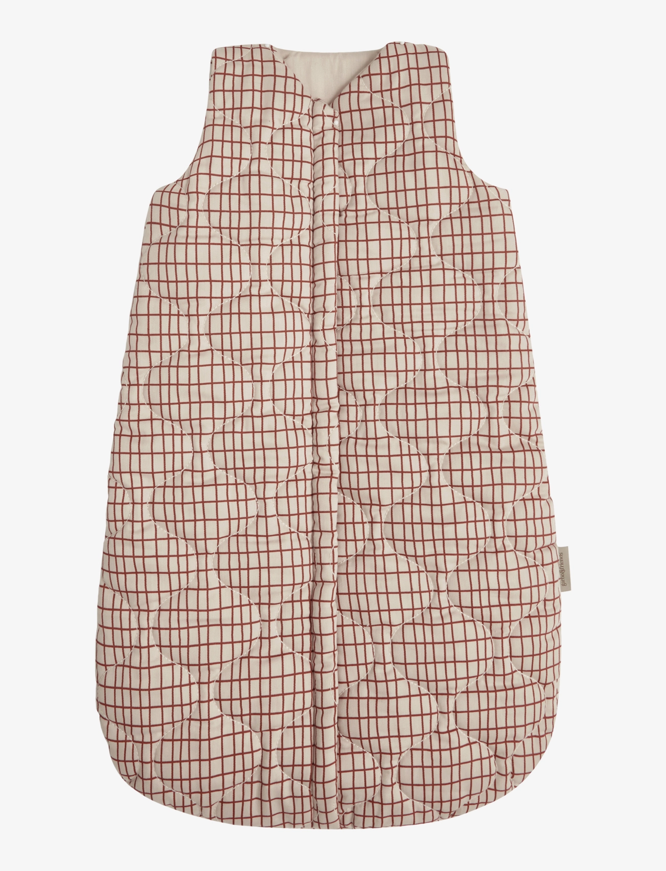 Satin Quilted Sleeping Bag - CHECKS RUST