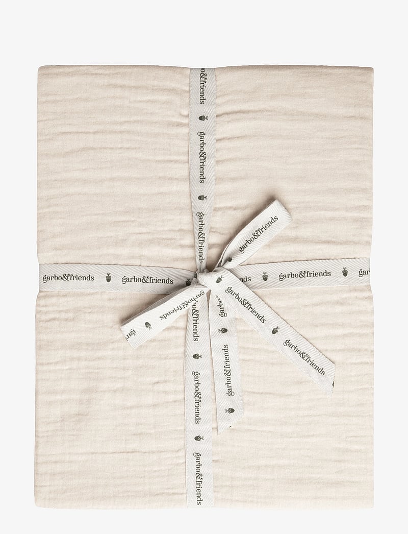 Garbo&Friends - Muslin Fitted Sheet Single - sand - 0