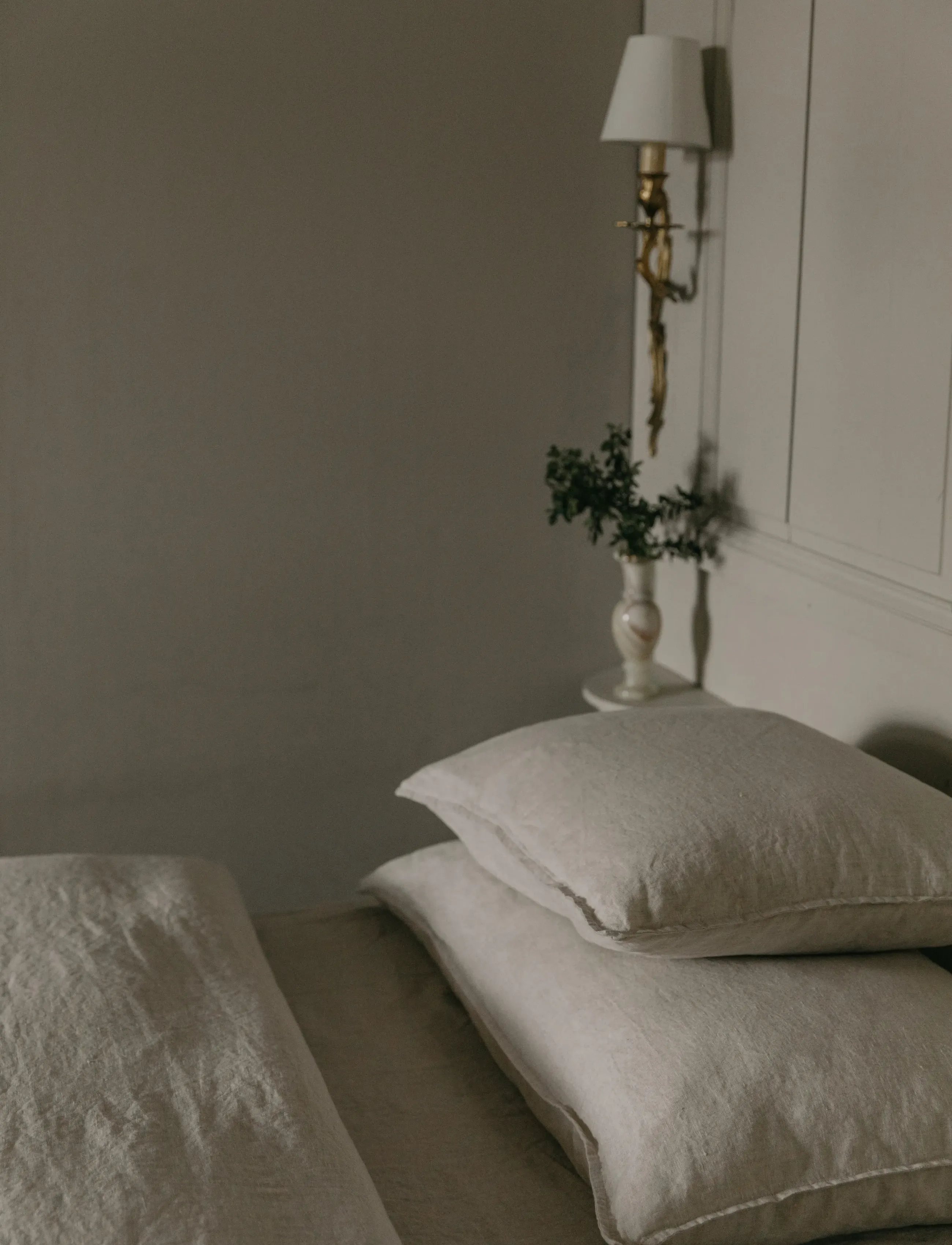 Garbo&Friends Linen Fitted Sheet Single 90X200X30, 90X200X30 cm, Sheets, Creme - Bed Homeware