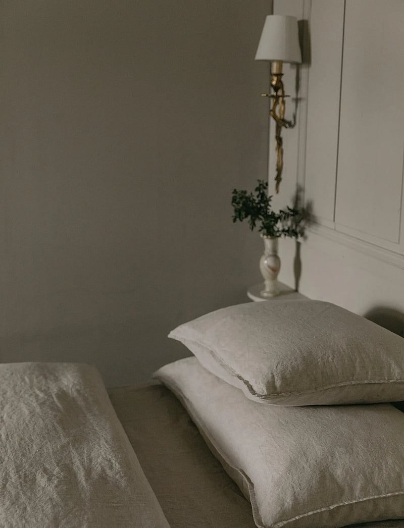 Garbo&Friends - Linen Linen Fitted Sheet Single 90x200x30 - spannbettlaken - linen - 0