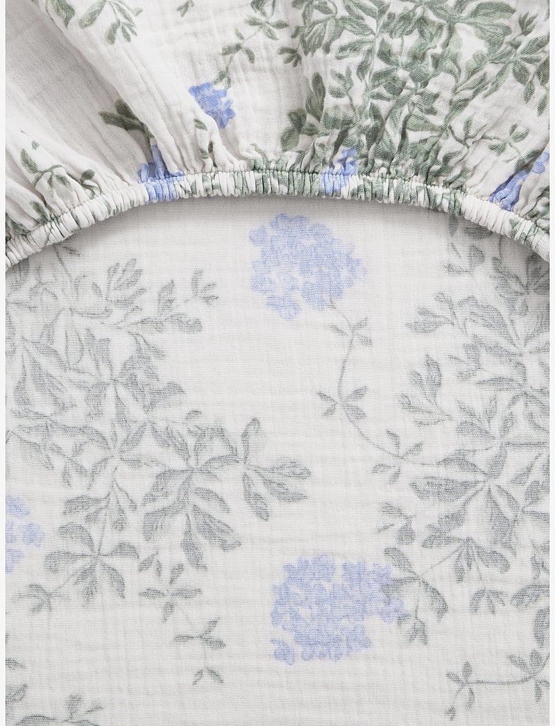 Garbo&Friends - Muslin Fitted Sheet Double - tõmmatavad linad - plumbago - 1