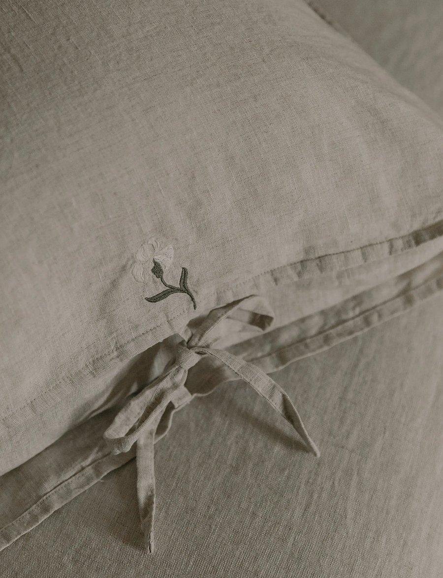 Garbo&Friends - Linen Linen Fitted Sheet Double 140x200x30 - tõmmatavad linad - linen - 3