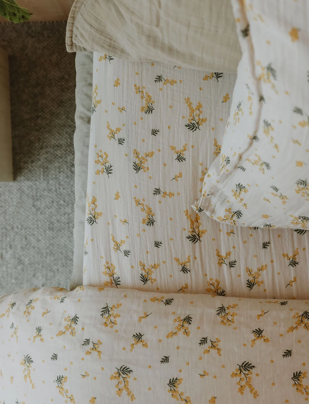 Garbo&Friends - Muslin Fitted Sheet Junior - lagner - mimosa - 3