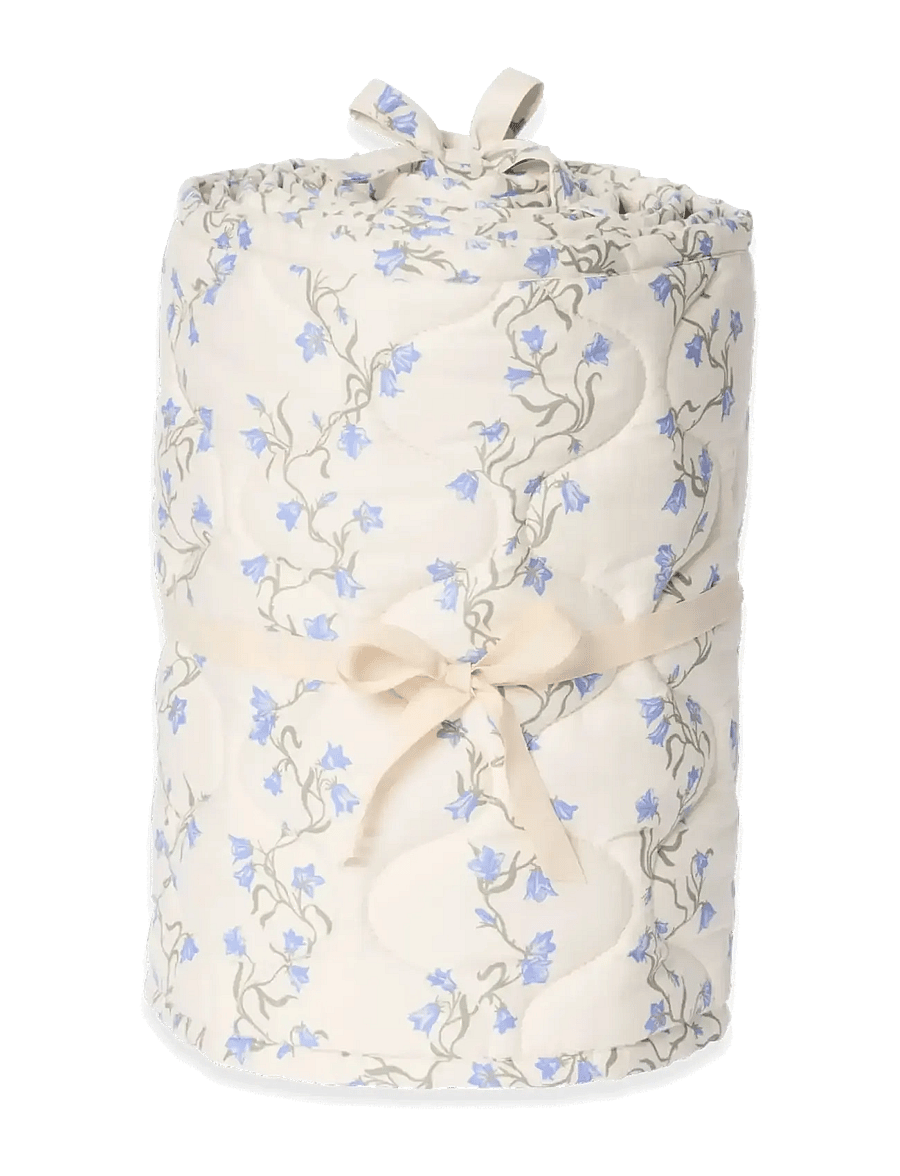 Garbo&Friends - Bell Flower Quilted Crib Bumper - bedomrander - bell flower - 1