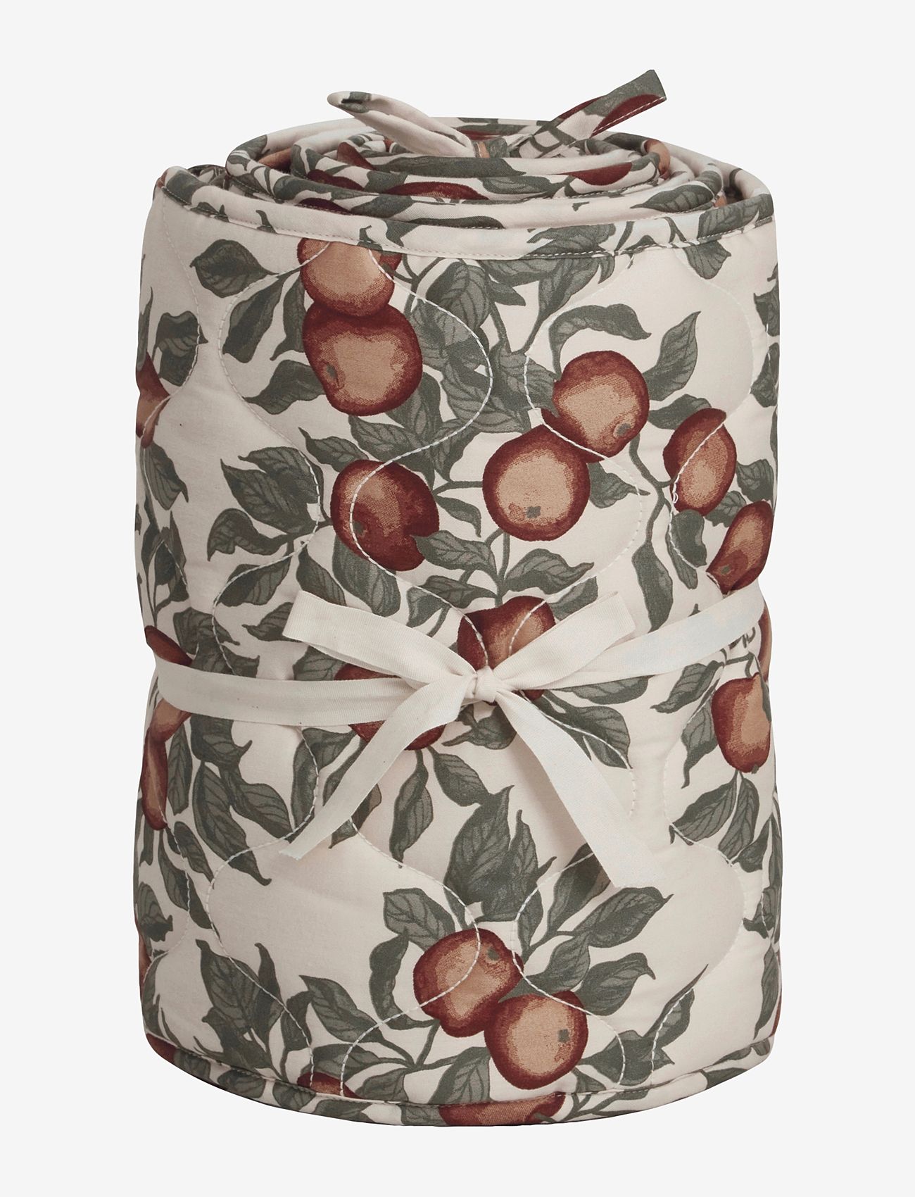 Garbo&Friends - Satin Quilted Crib Bumper - pomme - 0