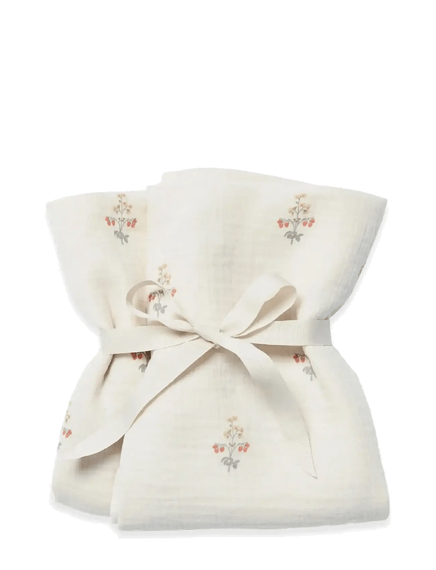Garbo&Friends - Muslin Blanket 2 pcs, 60x60 cm, La Fraise - la fraise - 1