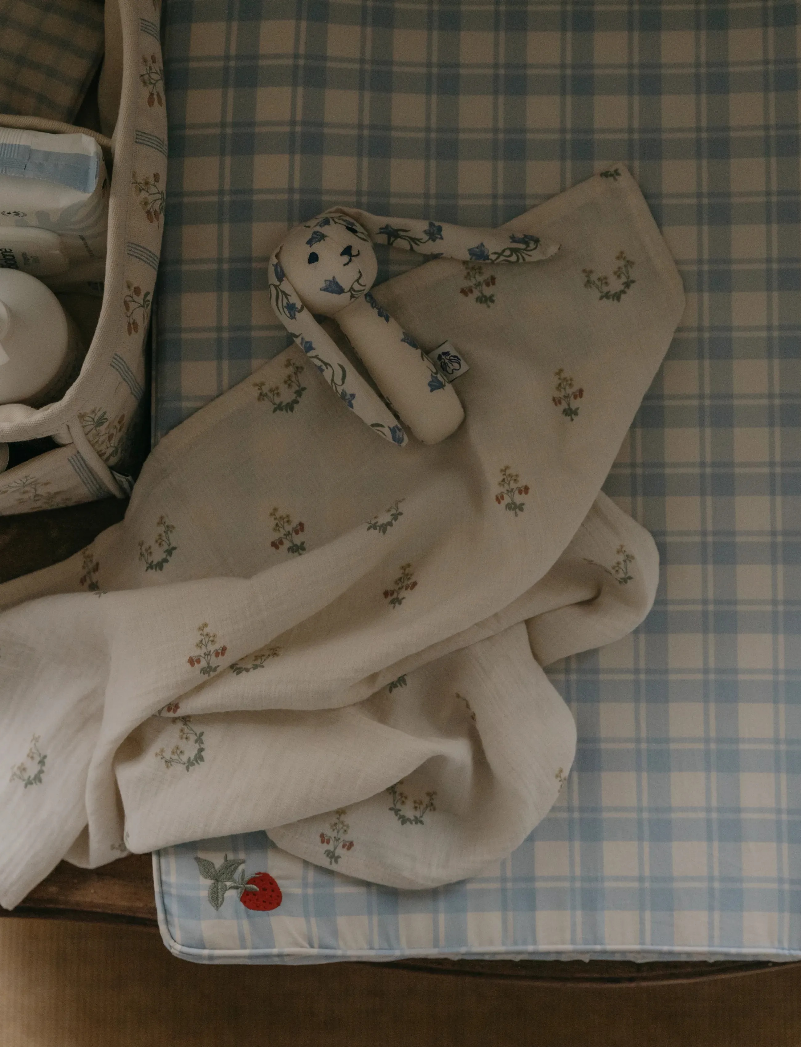 Garbo&Friends - Muslin Blanket 2 pcs, 60x60 cm, La Fraise - la fraise - 3