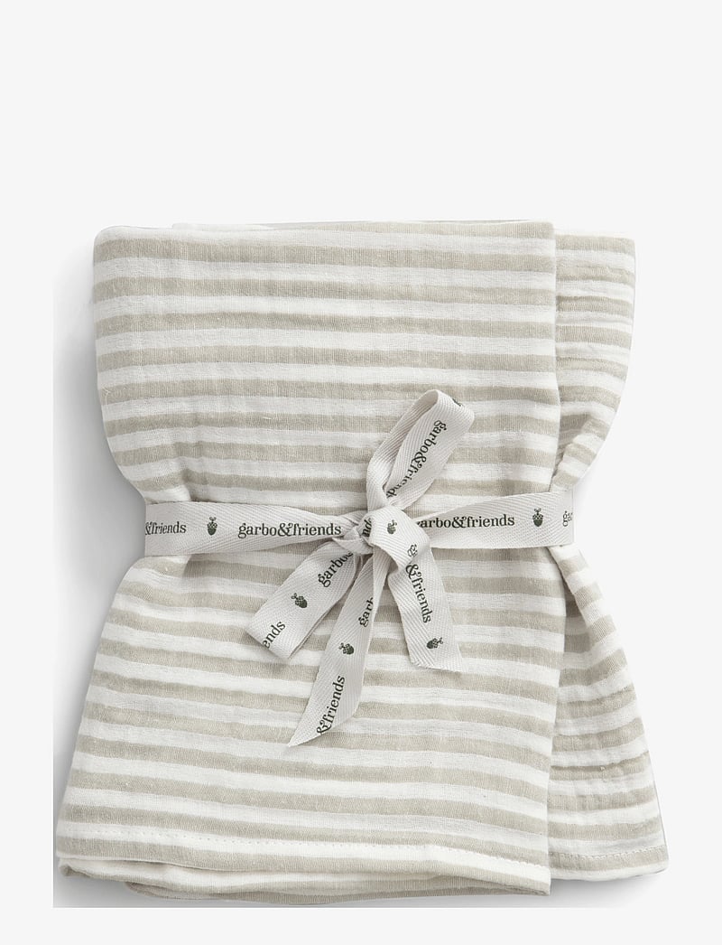 Garbo&Friends - Muslin Blanket 2 pcs - stripe - 0