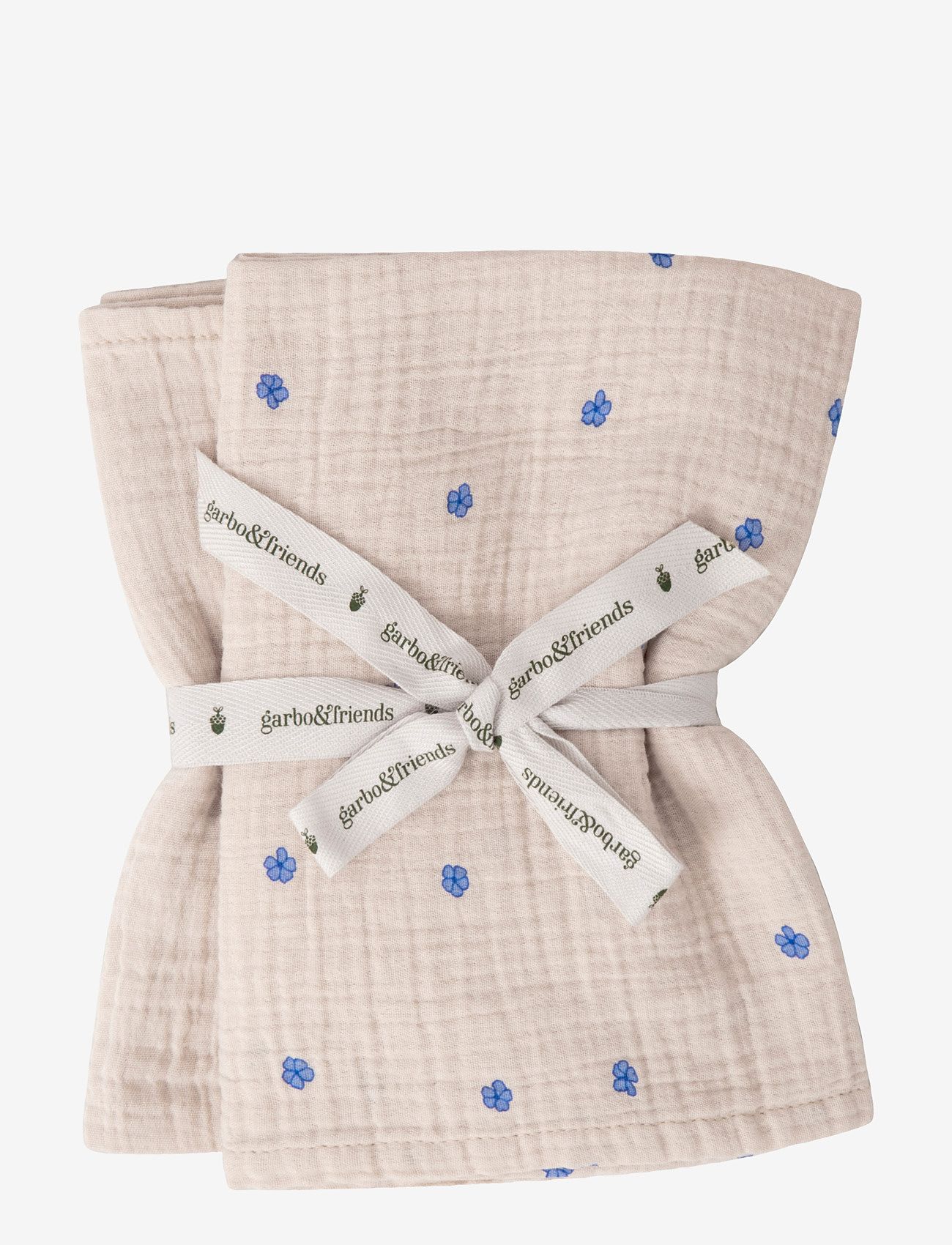 Garbo&Friends - Muslin Blanket Small - 2pcs - bleu - 0