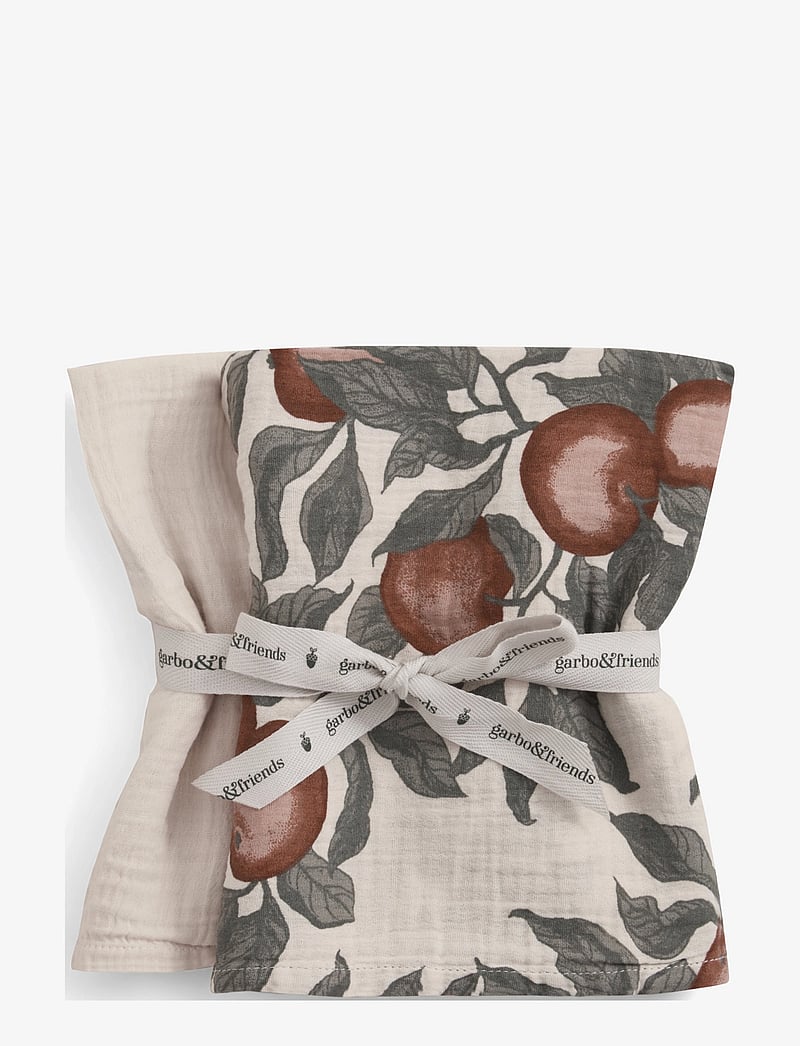Garbo&Friends - Muslin Blanket Small - 2pcs - kleden van mousseline - pomme - 0
