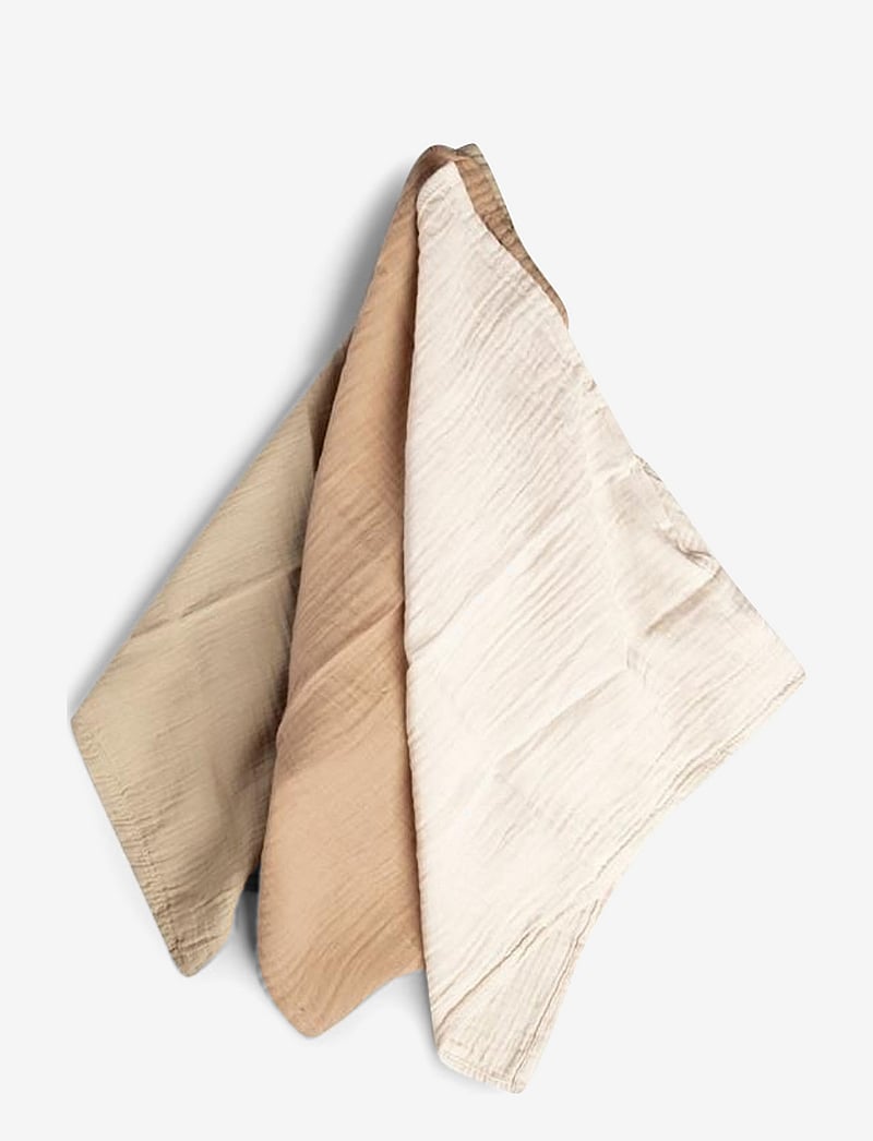 Garbo&Friends - Muslin Burp Cloths 3 pcs - olive - 2