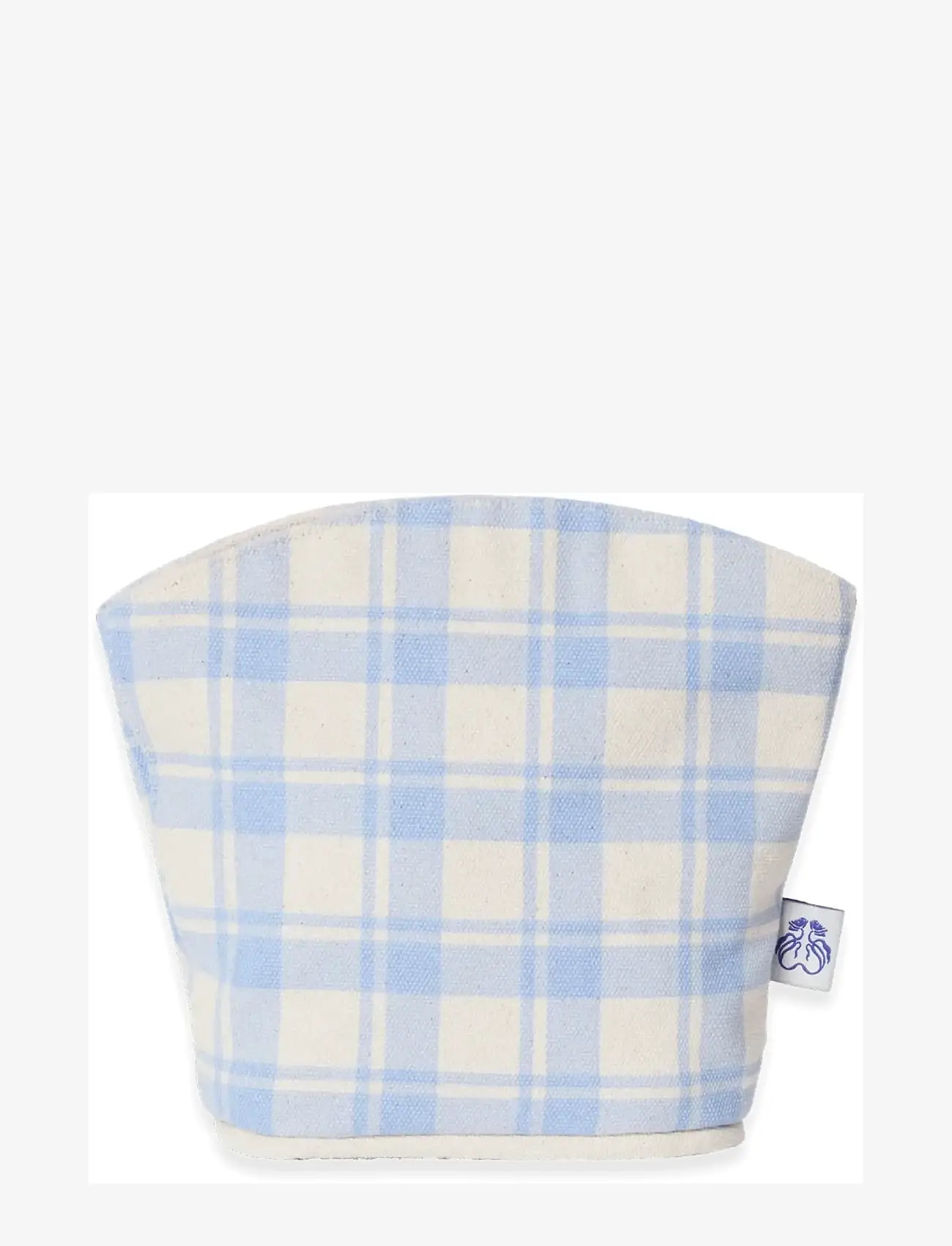 Garbo&Friends - Toiltery bag, Small, Plaid Sky Blue - hügieenitarvikud - plaid sky blue - 1