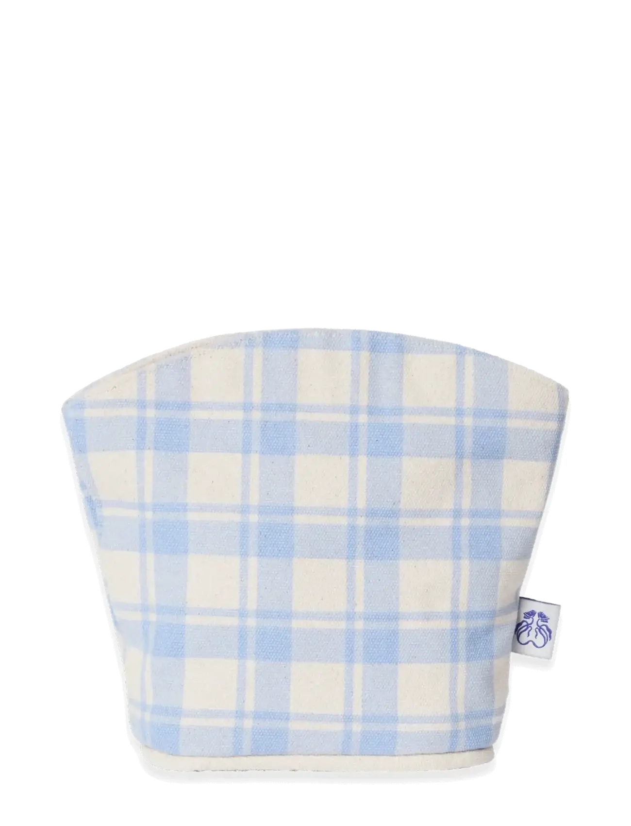 Garbo&Friends Toiltery bag, Small, Plaid Sky Blue - Babyprodukte - PLAID SKY BLUE / blue