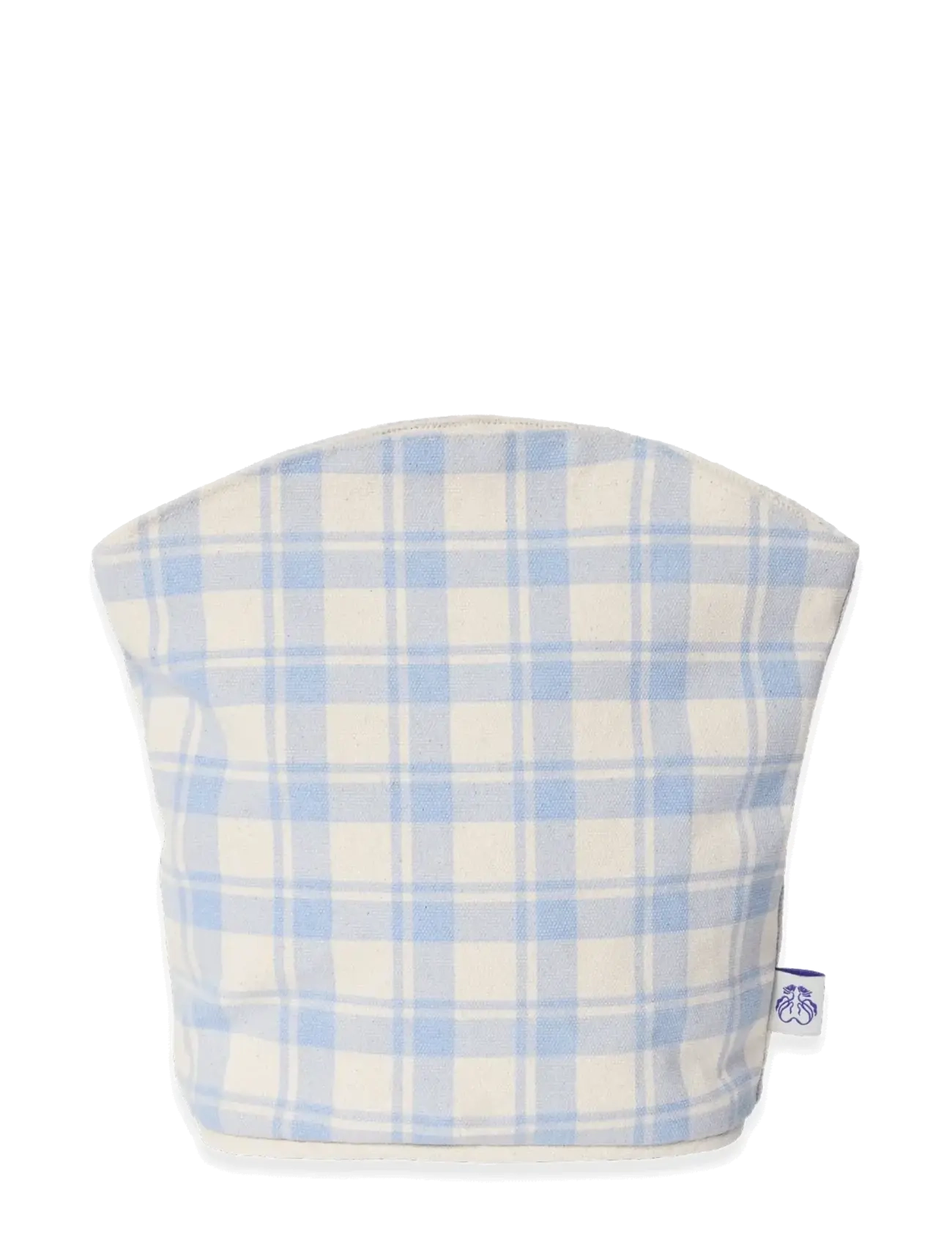 Garbo&Friends Toiltery bag, Large, Plaid Sky Blue - Garbo&Friends - PLAID SKY BLUE / blue