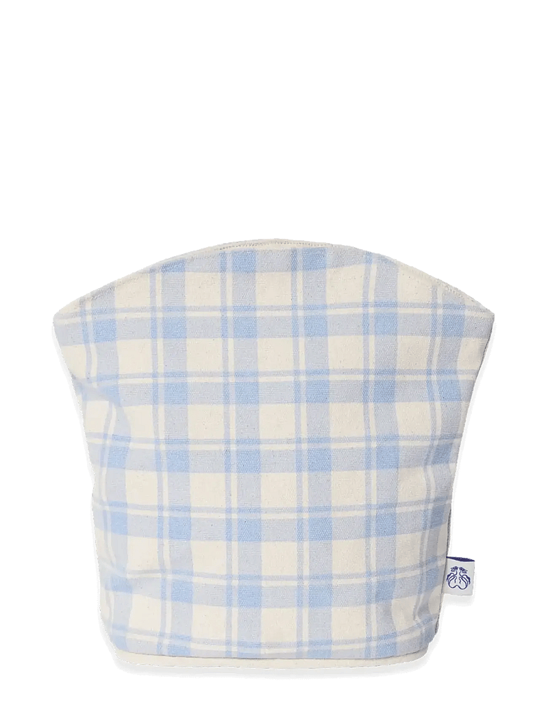 Garbo&Friends - Toiltery bag, Large, Plaid Sky Blue - toilettasker - plaid sky blue - 1