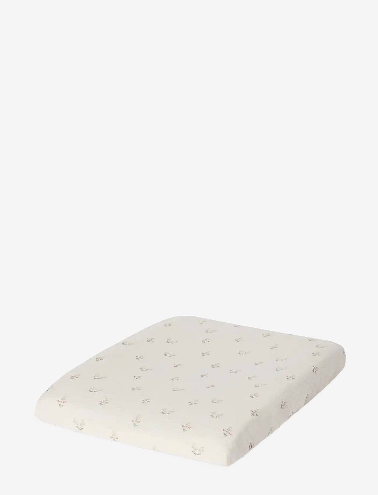 Garbo&Friends Seersucker Changing Mat Cover, 50X70X15 Cm, La Fraise - Cream - 50X70 x 50