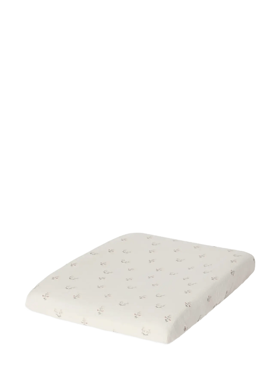 Garbo&Friends - Seersucker Changing Mat Cover, 50x70x15 cm, La Fraise - housses pour matelas à langer - la fraise - 1