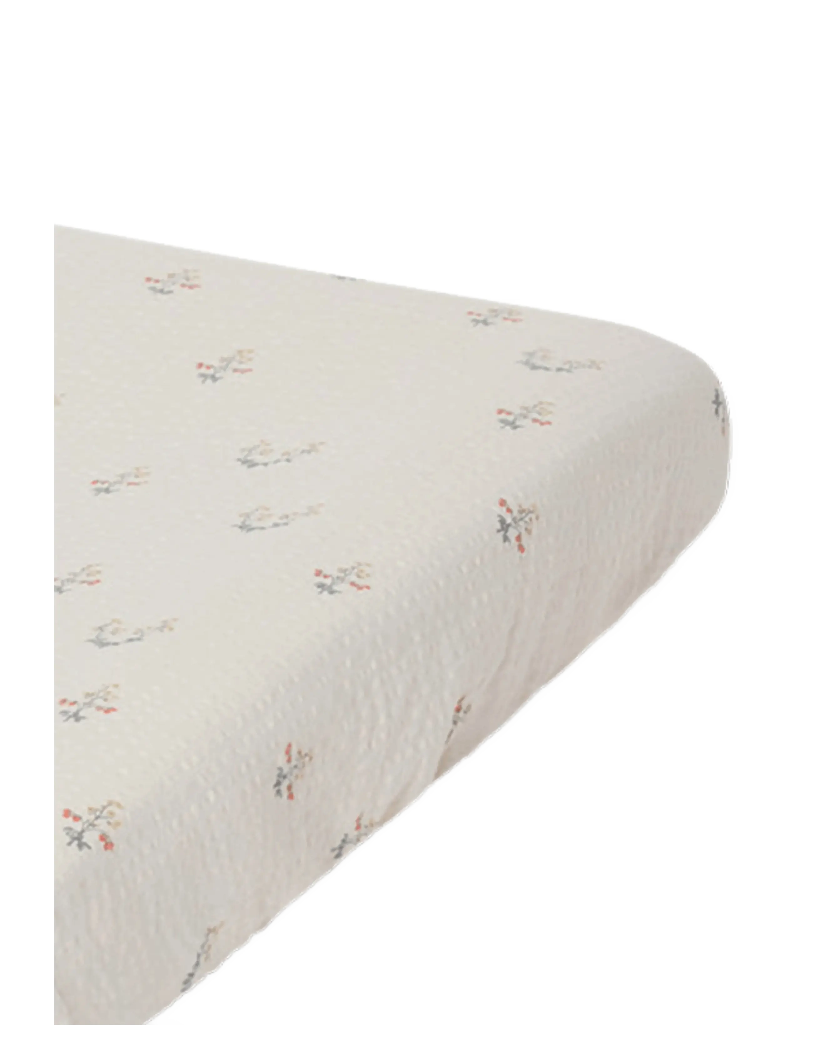 Garbo&Friends - Seersucker Changing Mat Cover, 50x70x15 cm, La Fraise - changing pads covers - la fraise - 2