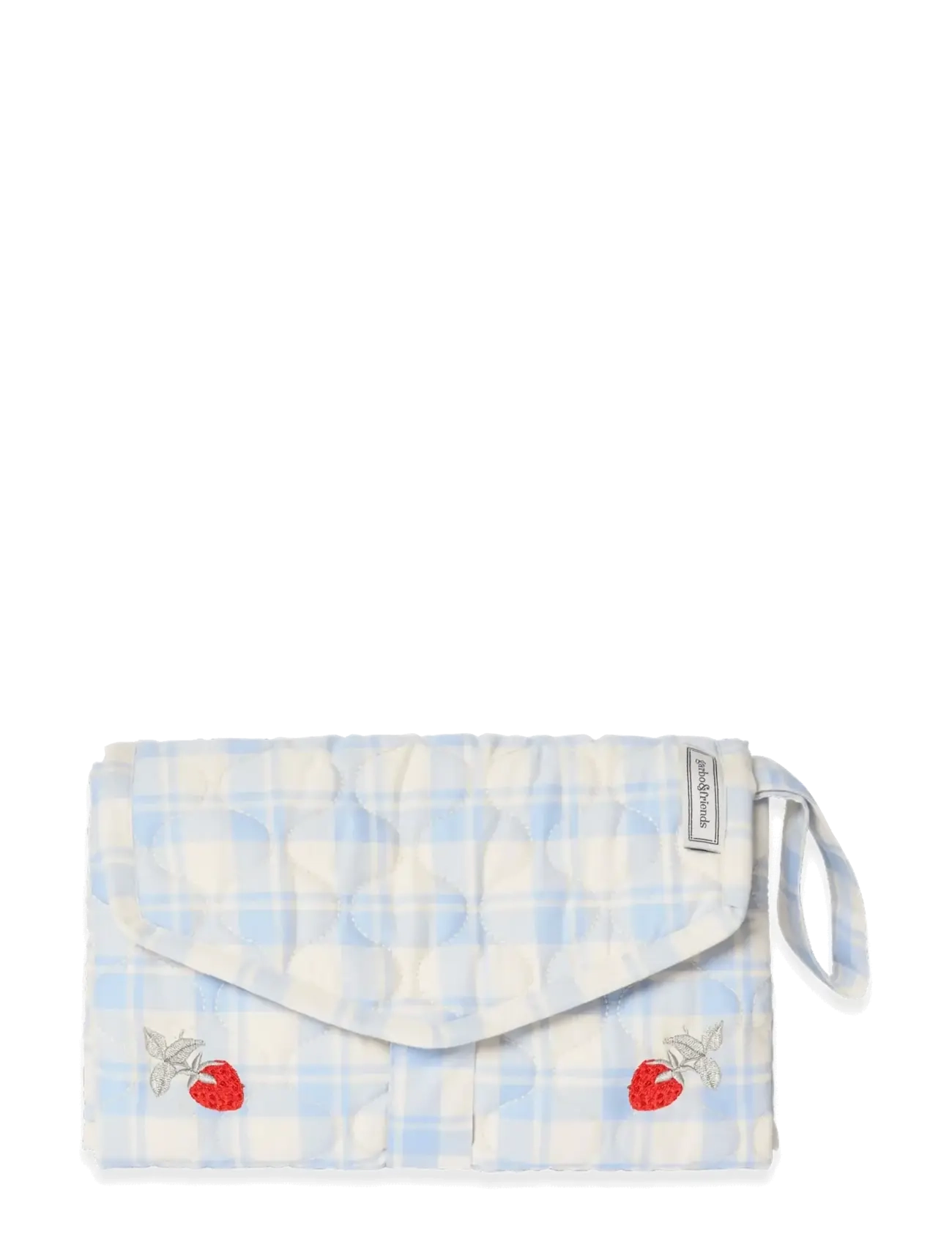 Garbo&Friends Plaid Sky Blue  Quilted Change To Go - Babyprodukte - PLAID SKY BLUE / blue