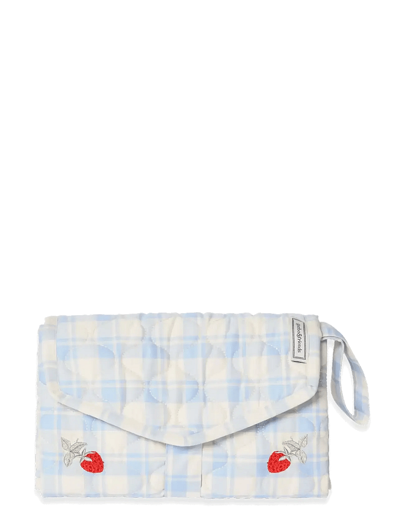 Garbo&Friends - Plaid Sky Blue Quilted Change To Go - tapis à langer - plaid sky blue - 1