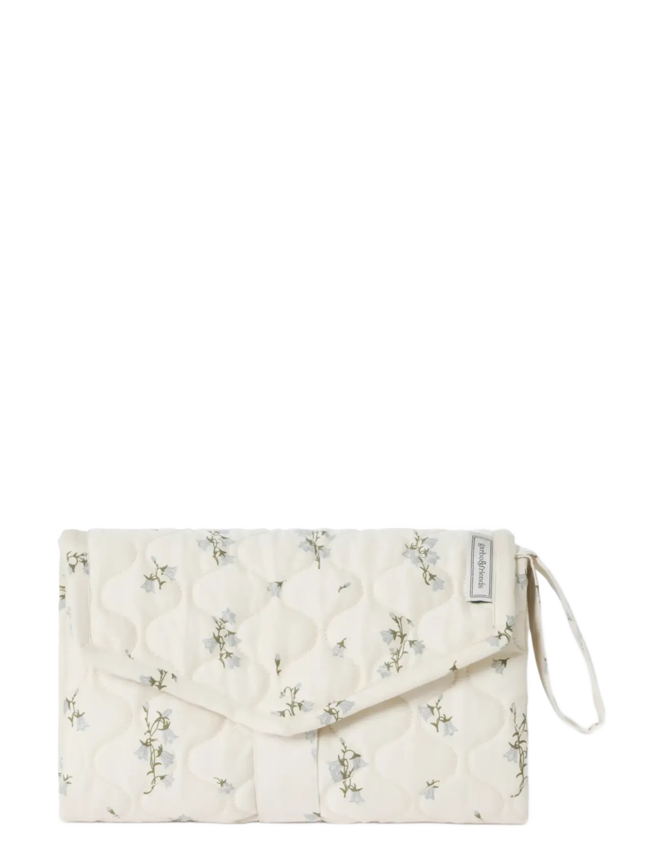 Garbo&Friends Satin Quilted Change To Go - Babyprodukte - BLUEBELL / cream