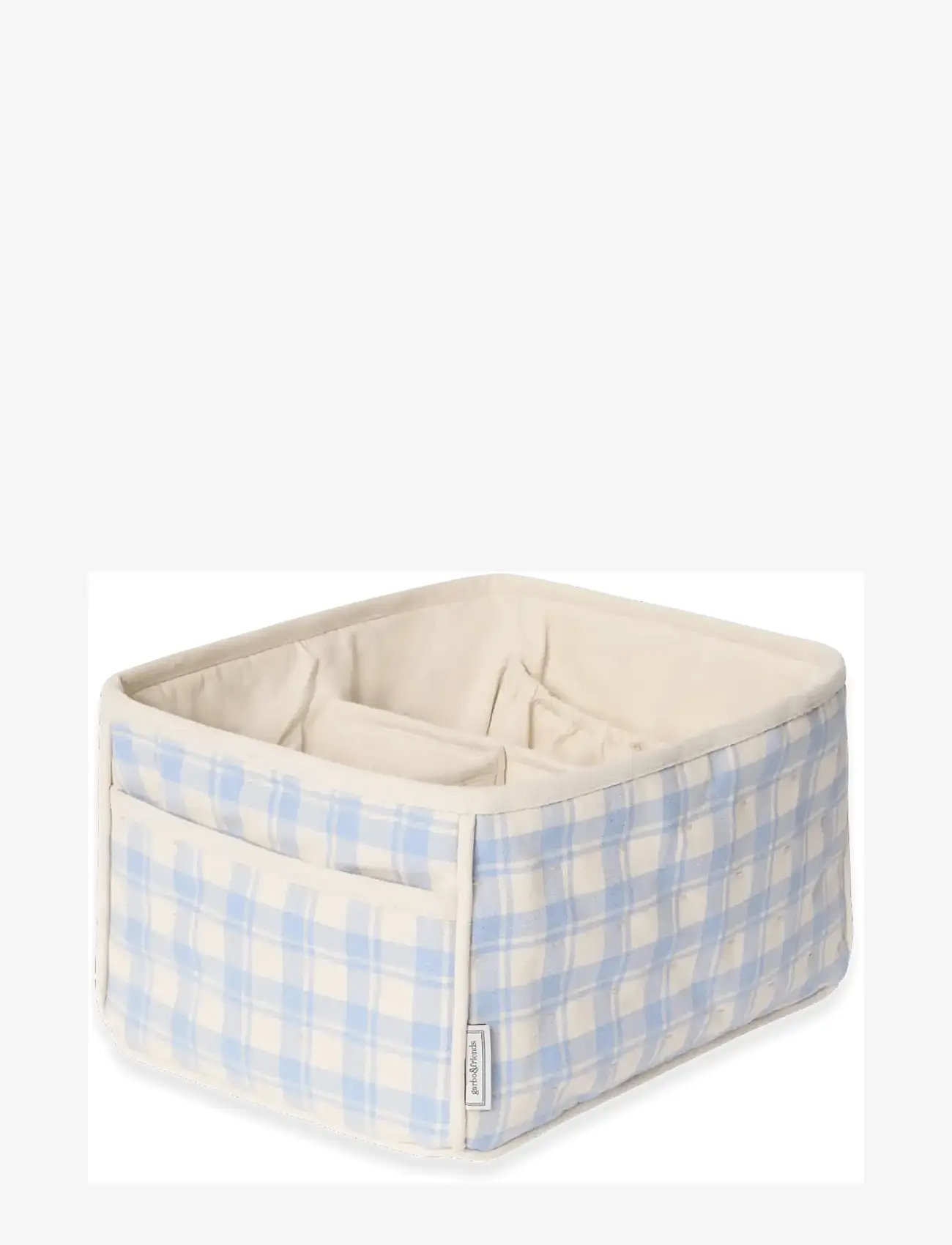 Garbo&Friends - Plaid Sky Blue Diaper Caddy - wickeltische - plaid sky blue - 1