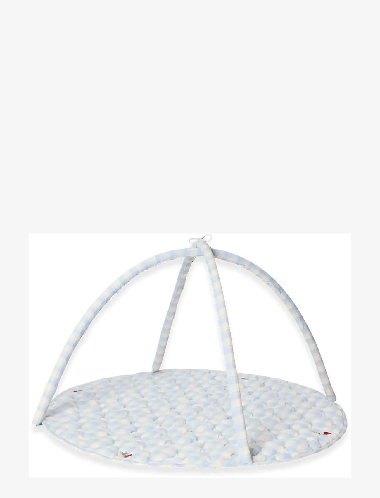 Garbo&Friends - Plaid Sky Blue  Quilted Playmat - aktivitetscentre & legemåtter - plaid sky blue - 1