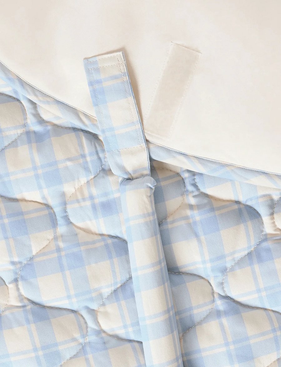 Garbo&Friends - Plaid Sky Blue Quilted Playmat - spielbögen & spielmatten - plaid sky blue - 4