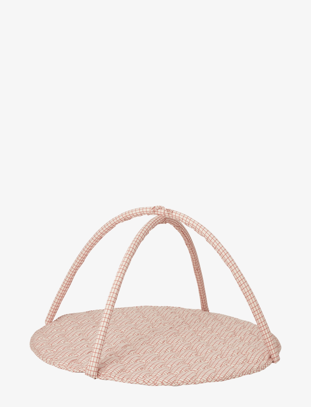 Satin Activity Playmat - CHECKS RUST