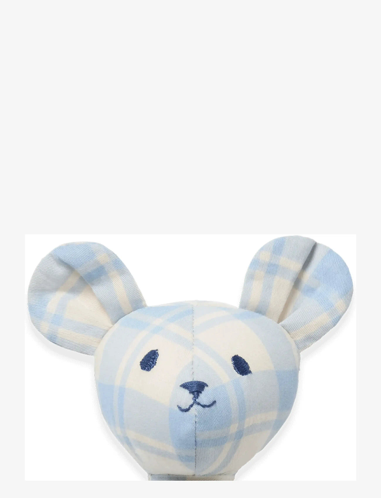 Garbo&Friends - Plaid Sky Blue  Rattle Bear - rangler - plaid sky blue - 2