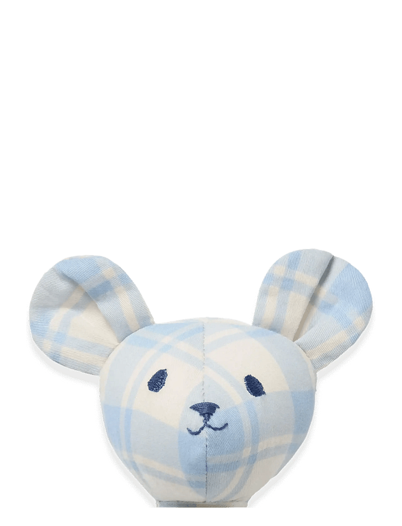 Garbo&Friends - Plaid Sky Blue Rattle Bear - rangler - plaid sky blue - 2