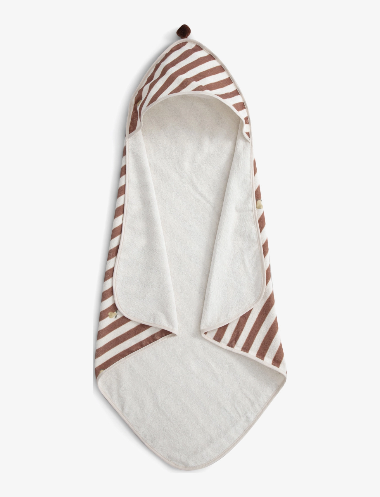 Garbo&Friends Terry Hooded Towel - Handtücher - STRIPE PEAR / brown