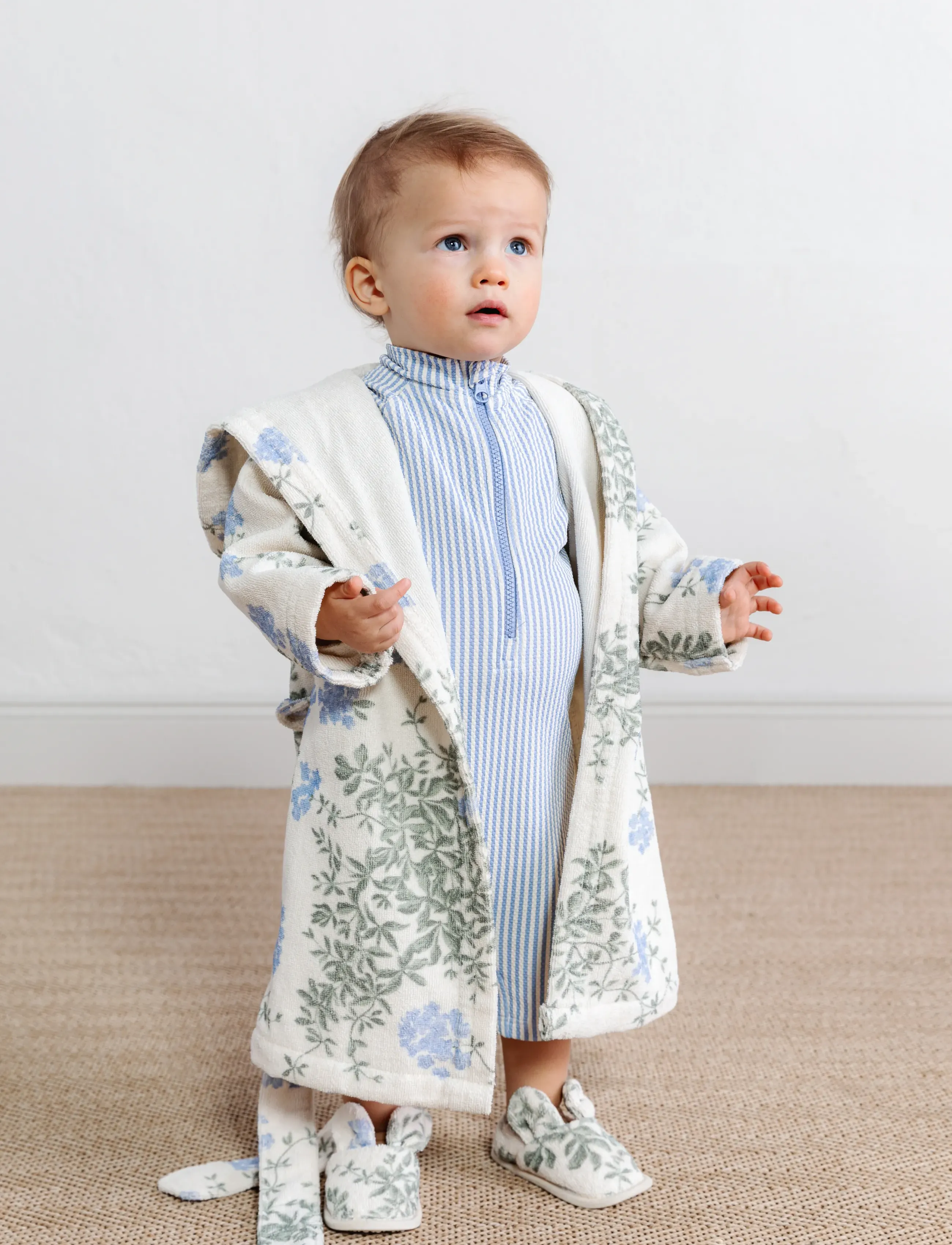 Garbo&Friends Terry Bath Robe - Kylpytakit - PLUMBAGO / white