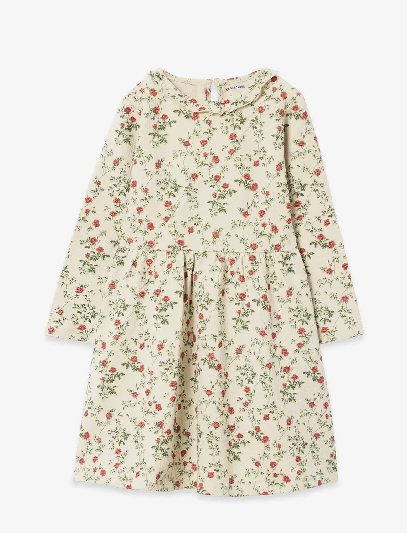 Garbo&Friends - Jersey Long Sleeve Dress - långärmade babyklänningar - petit rose - 1