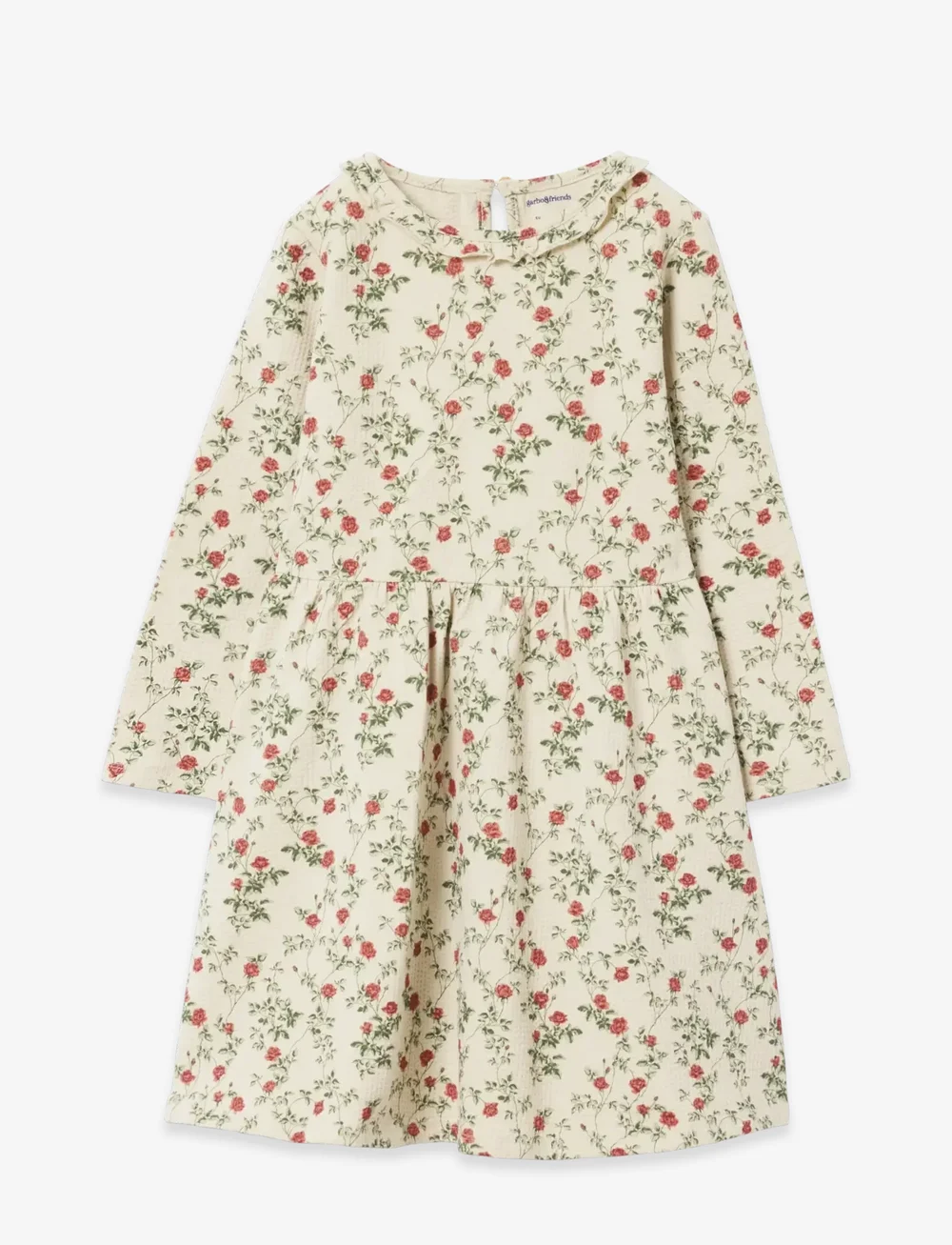 Garbo&Friends - Jersey Long Sleeve Dress Baby - langærmede babykjoler - petit rose - 1