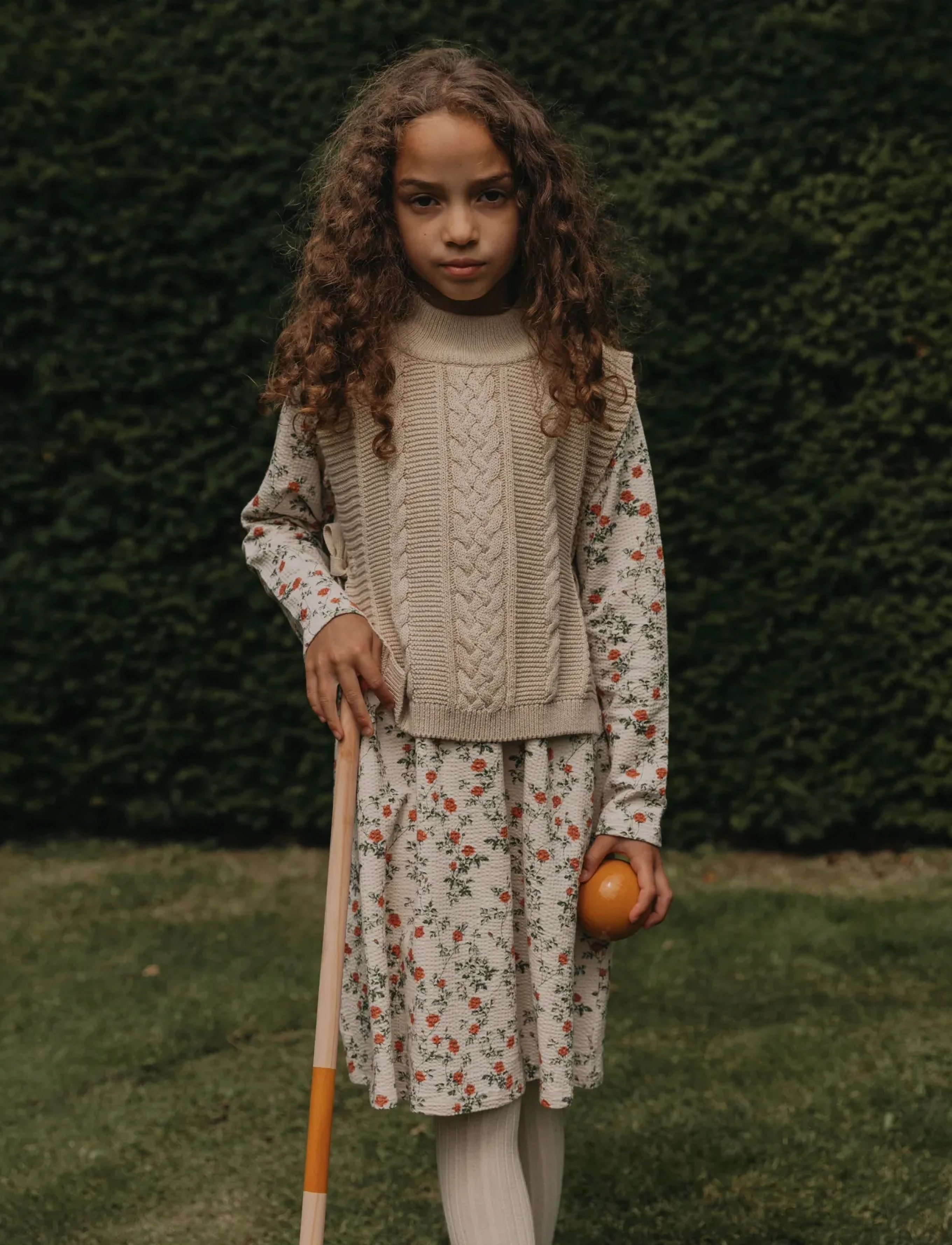 Garbo&Friends Jersey Long Sleeve Dress Baby, 98/104, Casual Dresses, Creme - Long-sleeved Kinder