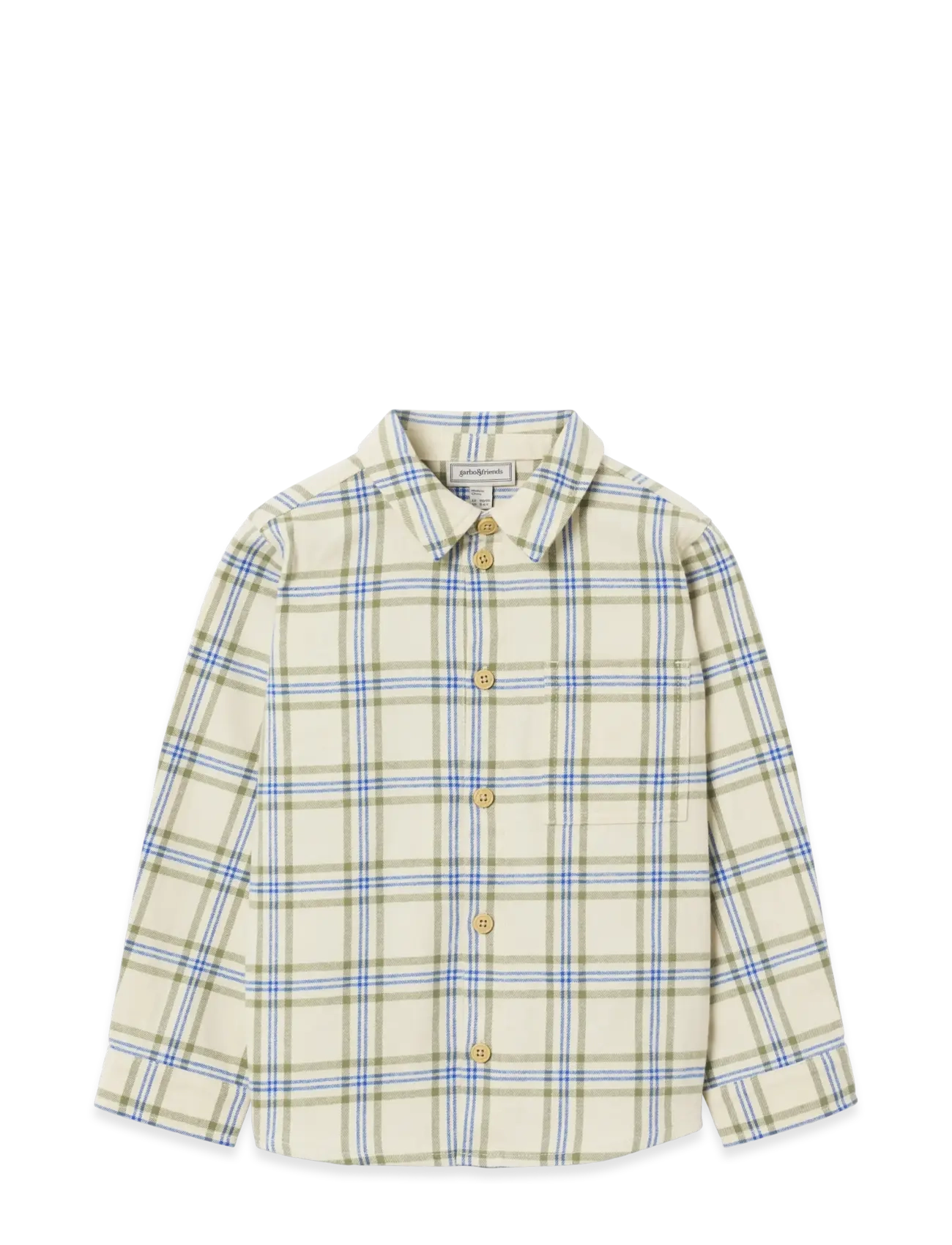 Garbo&Friends Flannel Shirt - Tøj - HERITAGE CHECK / cream